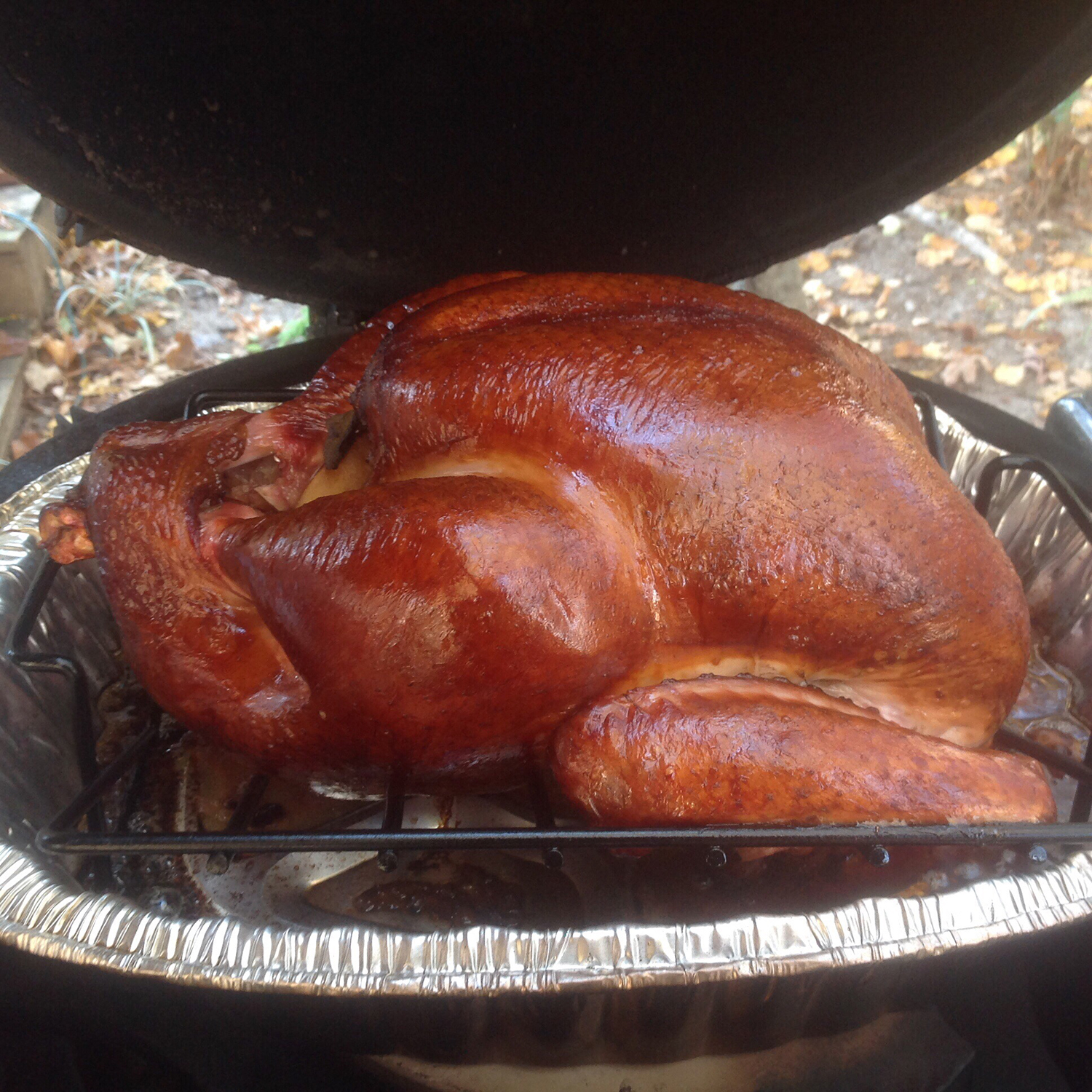 Roasted Turkey on the Big Green Egg/ Charcoal Grill/Oven My Town