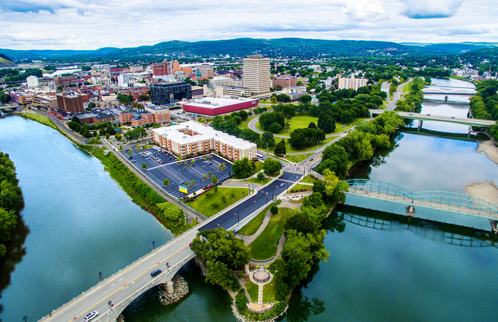 Above Broome County Two Rivers by Big Drew Grafix